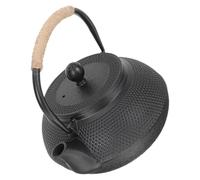 Sewroro Petite Théière en Fer Forgé 06 L sans Revêtement Poignée Antidérapante Service à Thé Portable pour Infusion Kung-Fu pour Moments de Détente et Cérémonie du Thé