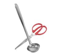 Sewroro Pince à Bûches Robuste Pelle à Granulés et Pelle à Cendres en Acier Accessoires pour Feu de Camp et Poêle Utilisation Intérieure et Extérieure Manipulation Précise des Braises