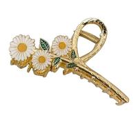 Sewroro Pince à Cheveux Marguerite Décorative en Métal, Taille Petite, Maintien Fort, pour Femmes aux Cheveux Fins ou Épais, Usage Quotidien et Occasions Spéciales