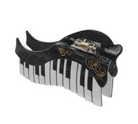 Sewroro Pince à Cheveux Musicale en Acétate Légère, Forme Note de Musique Maintien Antidérapant, Barrette Française pour Cheveux Épais, Accessoire Coloré pour Festivals et Coiffures
