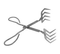 Sewroro Pince à Crabe en Fer Noir Manche Long Anti-Pincement Outil de Serrage pour Fruits de Mer Pince Casse-Noix Résistante Barbecue Cuisine Extérieure