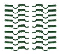 Sewroro Pince de Fixation Verte pour Film de Serrage Compatible Tube 8 MM Pack de 20 Pièces Fixation pour Filet et Bâche de Protection en Serrage pour Jardin et Abri