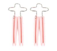 Sewroro Pince-Nez Rehausseur de Nez en Silicone Ergonomique 2 Pièces Rose Adulte - Dispositif D’Amincissement Confortable pour Remodelage et Redressement du Nez Lors Lecture Sommeil