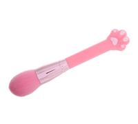 Sewroro Pinceaux de Maquillage Patte de Chat Long Manche Rose Doux pour Poudre et Blush Visage Précision Usage Quotidien