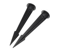 Sewroro Piquets de Terre en Aluminium Anti-Rouille pour Éclairage Jardin 2 Pièces, Accessoires de Piquet pour Lampes Solaires Extérieures, Pointe de Sol Robuste pour Pelouse et