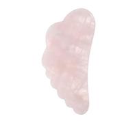 Sewroro Planche Gratter Massage en Cristal Rose pour Visage et Muscles Tendus Outil Gua Sha pour Relaxation et Soin Peau