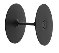 Sewroro Plaque de Recouvrement Trou de Serrure de Porte en Acier Inoxydable Noir 67 Mm Cache-trou de Porte Vis pour Épaisseur 45 Mm Protection Anticorrosion Intérieur et Extérieures Kit