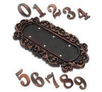 Sewroro Plaque Numéro de Porte Vintage Durable Décoration Murale Européenne pour Maison Extérieur Plaque Numéro Maison pour Villas et Bureaux