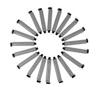 Sewroro Plaques D'obturation Pci en Maille Métallique 20 Pièces, Ventilateur De Refroidissement Pc pour Boîtiers Matx Et ATX, Bloc D'embouts Ventilé Anti-poussière Noir, Adapté Aux Pc Desktop