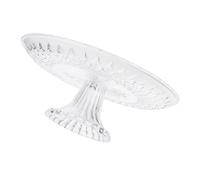 Sewroro Plateau à Fruits en Acrylique Transparent 25 CM Corbeille Décorative Légère et Stable pour Maison Hôtel Mariage et Fête Présentoir Polyvalent pour Fruits Réutilisable