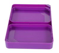 Sewroro Plateau de Rangement pour Peinture Diamant avec Entonnoir Outil Perles DIY Plateau Organisateur Durable pour Accessoires de Bricolage