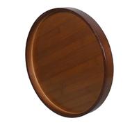 Sewroro Plateau Tournant en Naturel 360° Rotatif Plateau de Service Rond Uni Organisateur Multifonction pour Épices Bijoux et Snacks Cuisine et Salle de Bain Design Rustique Léger