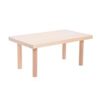 Sewroro Plateforme pour Hamster en Bois Beige Échelle Intégrée, Plateau du Deuxième Étage pour Petits Animaux, Anti-rongeage Favorisant Le Développement Sécurité