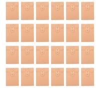 Sewroro Pochettes pour Documents en Papier Kraft Naturel Fermeture à Ficelle Format Mini 25 Pièces Organisateur de Fichiers et Support de Rangement Bureau et Archivage