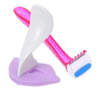 Sewroro Pochoir de Rasoir pour Femmes Outil de Découpe pour Tondeuse à Cheveux Gabarit de Coiffage Précis Lame Tranchante Accessoire Épilation Intime Facile à Utiliser Rouge