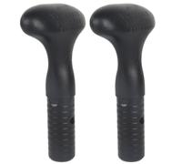 Sewroro Poignée de Pagaie de Kayak en PE Noir Confortable Installation Simple, Lot de 2 Pièces, Accessoire Stable pour Rames et Sports Nautiques