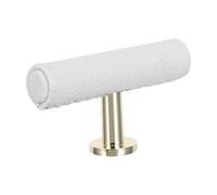 Sewroro Poignée de Tiroir en Similicuir Blanc T Poignée de Commode Mon Trou 6317 Quincaillerie de Remplacement pour Meuble de Chambre la Cuisine et Salle de Bain Ergonomique Solide