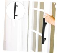 Sewroro Poignée Porte Ronde Noire et Acier Inoxydable Design et Confortable Tirant Pratique pour Portes et Armoires Installation Facile pour Intérieur Maison