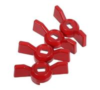 Sewroro PoignéEs De Vanne À Bille Avec Levier D'ArrêT Ergonomique Lot De 4 Trou Plat 8X6Mm En Alliage D'Aluminium Pour Robinet ExtéRieur Et Tuyau D'Arrosage