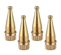 Sewroro Pointes en Cuivre pour Haut-Parleur 4 Pcs, Socles de Découplage Antivibrations, Support en Cuivre Doré pour Enceinte Audio, Accessoires Isolation Sonore pour Installation