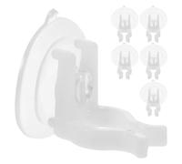 Sewroro Porte-Bougie à Ventouses en PVC 6 Pièces, Simple et Pratique, Protège la Surface, pour Bougies Électriques sans Flamme sur Verre en Boutique