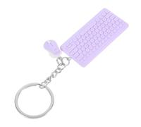 Sewroro Porte-Clés Mignon Mini Clavier et Souris Violet Breloques Fantaisie pour Paquet à Dos Garçons Accessoire Léger et Résistant Charme Décoratif Original pour Présents et Paquet