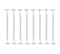 Sewroro Porte Métallique pour Cage à Pigeons 16 Pièces Barre Pivotante en Fer, Aiguille Unique pour Entrée Facile, Accessoires pour Pigeons Voyageurs et Entraînement en Colombophilie