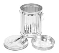 Sewroro Poubelle de Bureau Mini en Fer-Blanc avec Couvercle Seau à Déchets Compact Corbeille à Papier de Table Pratique pour Bureau et Maison Rangement Petits Déchets Design