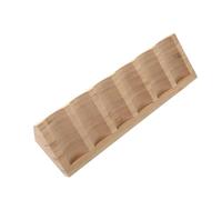Sewroro Présentoir à Huiles Essentielles en Bois Robuste, Support Triangulaire à 6 Emplacements Compact pour Flacons, Porte-bouteilles de Table pour Rangement Diffuseurs et Organisation