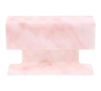 Sewroro Présentoir à Pinces à Épiler pour Extensions de Cils en Plastique Rose Design Élégant Marbré, Organise et Expose Accessoire Coiffure Femme Pratique