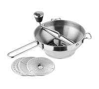 Sewroro Presse-Purée Manuel en Acier Inoxydable 1 Pièce Pilon à Aliments Polyvalent pour Pommes de Terre et Fruits Ustensile Cuisine Robuste Plaque de Pression Épaissie pour Purées et