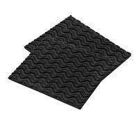 Sewroro Protège-semelles Antidérapants en Caoutchouc Noir 2pcs Absorption de Choc et Design Auto-adhésif pour Chaussures, pour Réduire le Bruit et L’usure