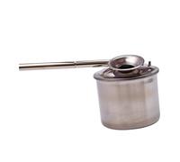 Sewroro Pulvérisateur Poterie Acier Inoxydable pour Peinture Argile DIY Outil Souffleur Pratique pour Émaux et Sculpture Artisanale