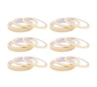 Sewroro Recharge de 18 Rouleaux de Ruban de Masquage pour Manucure Ruban Adhésif Décoratif Blanc 3/5/12 MM Bande de Séparation pour Nail Art Usage Professionnel et Domestique