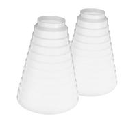 Sewroro Réducteur-augmentateur de Conduit pour Hotte Aspirante, Abs Blanc, 2 Pièces, Diamètre Réglable 7-20cm, Installation Facile