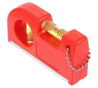 Sewroro Règle à Bulle Suspendue Rouge en Abs et Alliage D’aluminium, Niveau à Corde pour Revêtement de Chantier, Planchers et Levés Topographiques, Outil de Mesure Précis pour Base D’abri