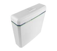 Sewroro Réservoir de Chasse D'eau Blanc Mural pour Toilettes à Turque | Plastique Technique et Pièces Métalliques, Bouton Poussoir, Kit D'installation pour Rénovation Rapide