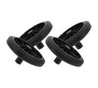 Sewroro Roues de Rechange pour Poubelle 4 Pièces Petites Roues en Caoutchouc Solide Silencieuses et Légères Adaptées au Remplacement de Bac à Ordures Déplacement Facile en Extérieur