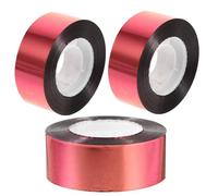 Sewroro Ruban Réfléchissant Anti-Oiseaux 24 CM X 80 M Lot de 3 Rouleaux Rouges en Pet Solide et Résistant pour Jardin Verger et Cultures Extérieures Dissuasion Oiseaux