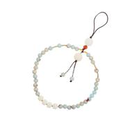 Sewroro Sangle De Téléphone Portable Rétro Bodhi Pour Hommes Et Femmes, Cordon Amovible Anti-perte, En Perles Naturelles, Style Chinois Délicat, Longueur Courte, Couleur Naturelle Bois