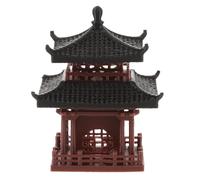 Sewroro Sculpture de Pagode Décorative en Plastique Style Chinois Traditionnel pour Bureau ou Étagère, Solide et Miniature pour Jardin Zen ou Aquarium