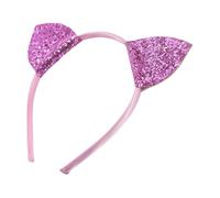 Sewroro Serrage-Tête Oreilles de Chat Violet en Plastique Bandeau à Oreilles D’Animal pour Garçon et Filles Accessoire Coiffure pour Fête et Déguisement Décoration Cheveux Fille