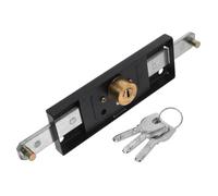 Sewroro Serrure Rideau Métallique pour Porte de Garage à Enroulement Kit Robuste Clé de Sécurité Verrouillage Central Facile pour Usage Résidentiel et Commercial