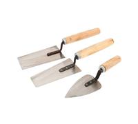 Sewroro Set Truelles Acier Inoxydable pour Construction Spatules Enduire et Jointoyer Manches Ergonomiques pour Maçons