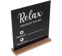 Sewroro Signe Wifi Panneau de de Passe Wifi pour Maison Restaurant et Décoration Pratique et pour Facile Au Réseau