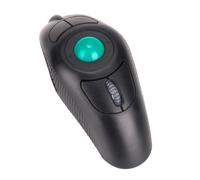 Sewroro Souris Ergonomique sans Fil à Boule de Commande USB 2.4ghz pour Ordinateur Portable, Portable en Plastique Noir à 5 Boutons, Forme Dauphin Adaptée aux Droitiers et Gauchers