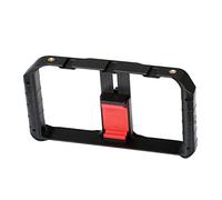 Sewroro Stabilisateur Vidéo pour Smartphone Poignée Stabilisatrice avec Cage Support pour Téléphone Portable