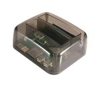 Sewroro Station Accueil Double Disque Dur Multi-Fonction USB Boîtier Externe Rapide Plug and Play sans Outil Noir Transparent