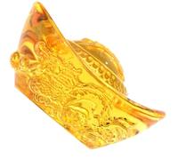 Sewroro Statue Décorative en Cristal Transparent 5 Cm Motif Dragon Chinois, Figurine Artisanale de Amulette pour Bureau, Salon et Décoration Intérieure Feng Shui