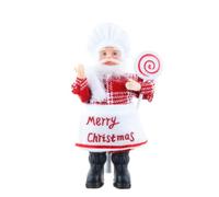 Sewroro Statuette Père Noël Décorative en Plastique pour Noël, Maison | Style Classique Adorable, Légère et Facile à Poser, pour Bureau, Présent, Ambiance Saisonnière